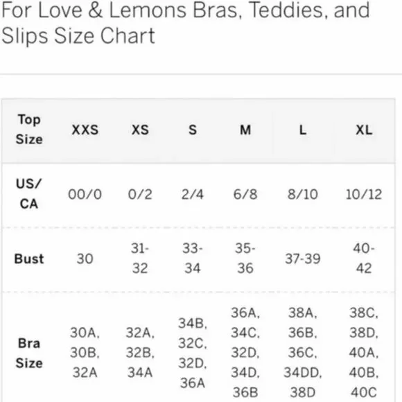 For Love & Lemons Romantic Roses Bra - Size Large (38A, 36B/C, 34DD, 38D) - Picture 13 of 13